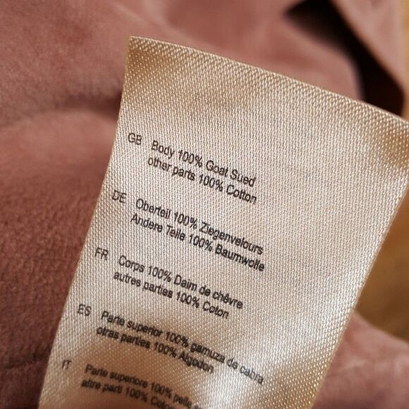 SCOTCH & SODA Shirt Jacket Mens Medium Tan Blush Suede Button Double Pocket $478 - Picture 8 of 11